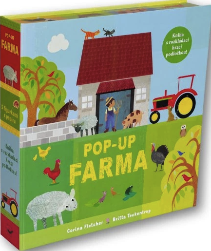 Kniha Pop-up Farma Kniha s rozkládací hrací podložkou