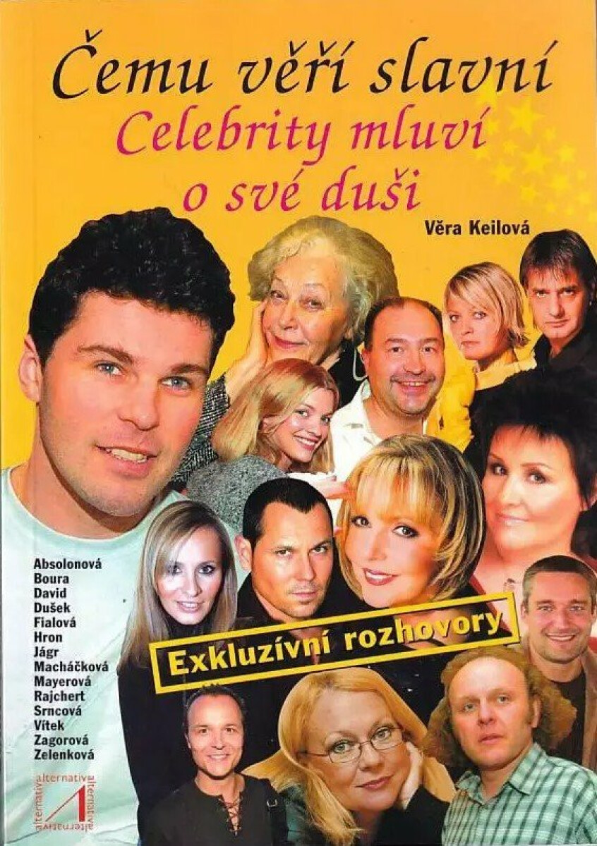 Kniha Čemu věří slavní (poškozená)