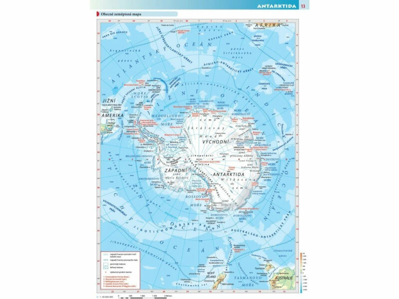 Afrika, Austrálie, Oceánie, Antarktida – školní atlas (obrázek 3)
