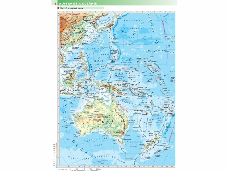 Afrika, Austrálie, Oceánie, Antarktida – školní atlas (obrázek 4)