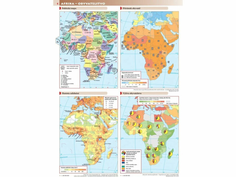 Afrika, Austrálie, Oceánie, Antarktida – školní atlas (obrázek 5)