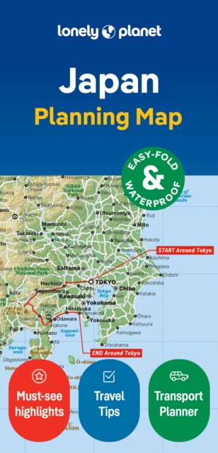 Kniha Lonely Planet Japan Planning Map