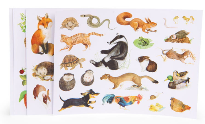 MOULIN ROTY Set samolepek Zahradník