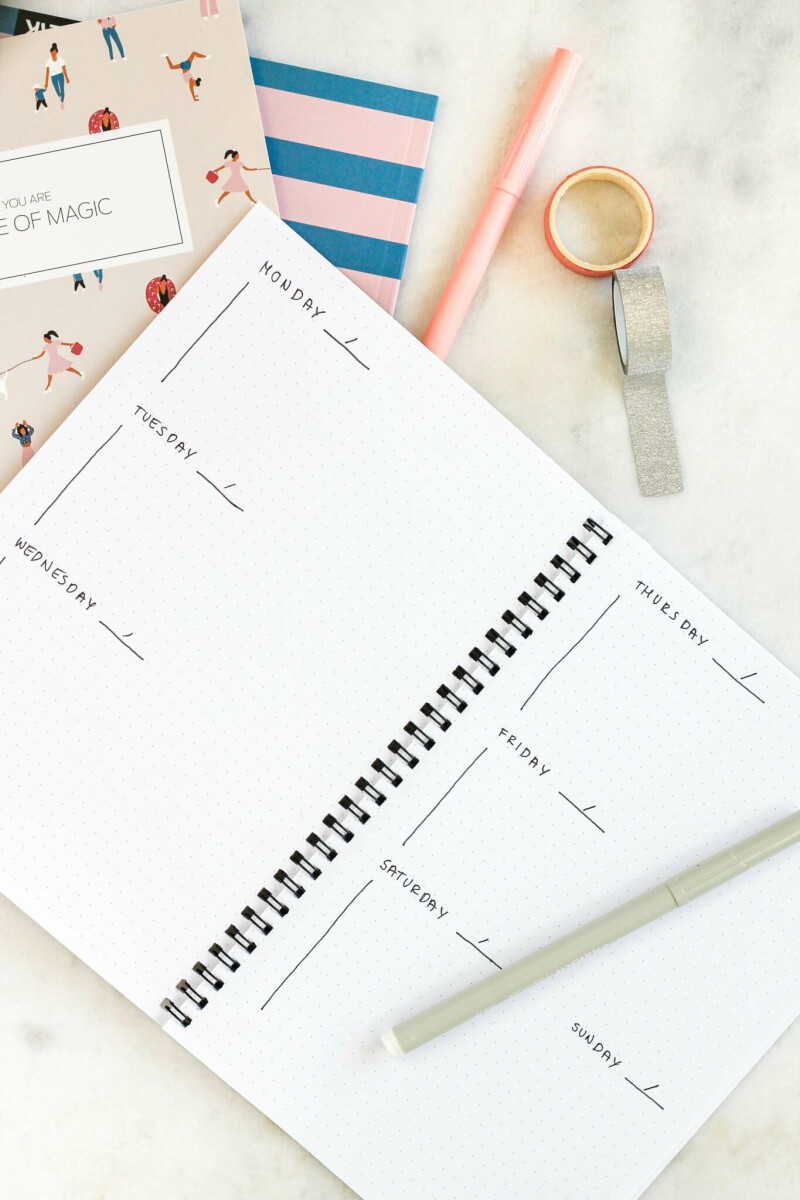 Bullet Journal / Zápisník s tečkami (pevné desky) - That girl (obrázek 4)