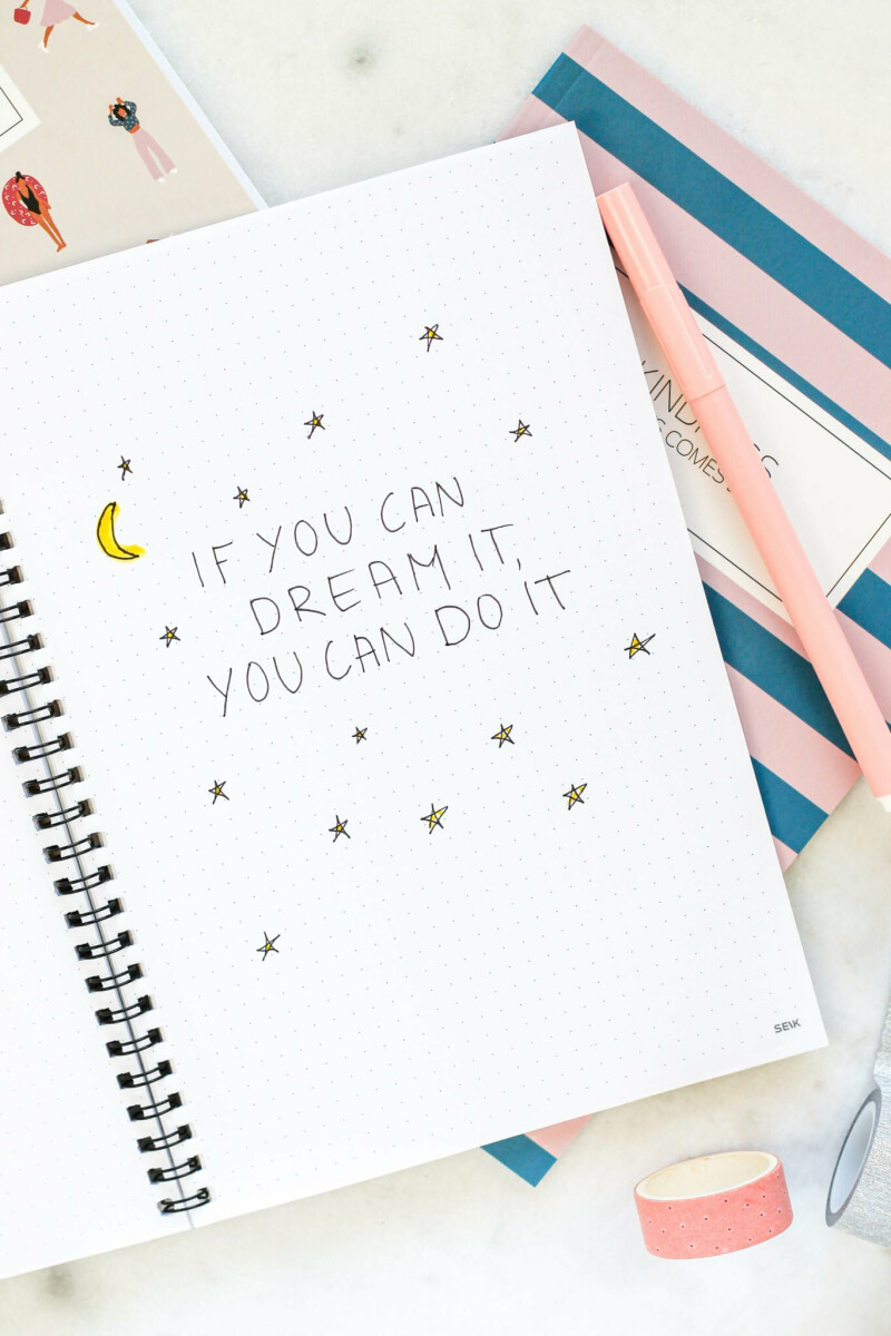 Bullet Journal / Zápisník s tečkami (pevné desky) - That girl (obrázek 6)