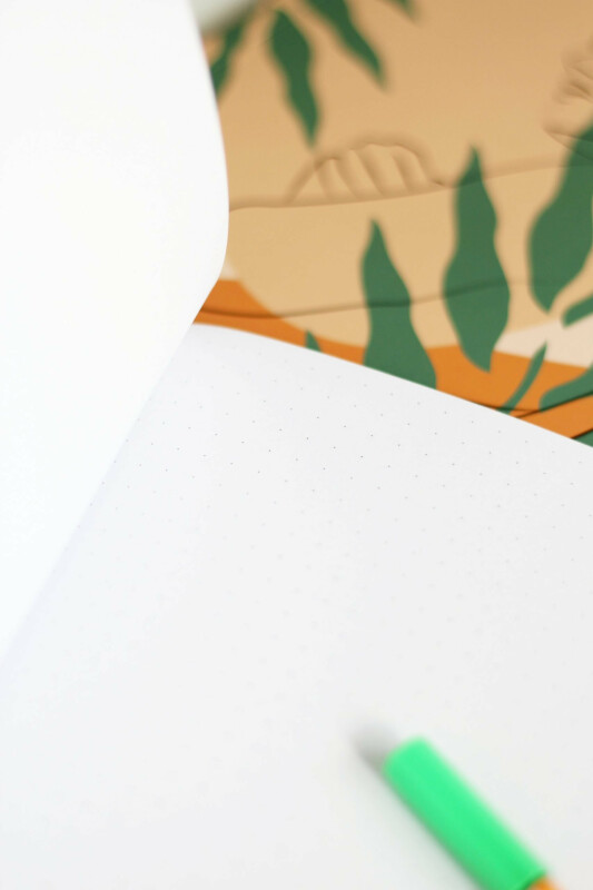 Bullet journal / zápisníky s tečkami Think less & feel more (2 ks) (obrázek 4)