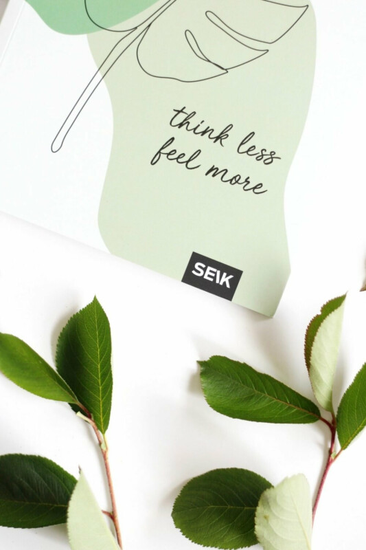 Bullet journal / zápisníky s tečkami Think less & feel more (2 ks) (obrázek 3)