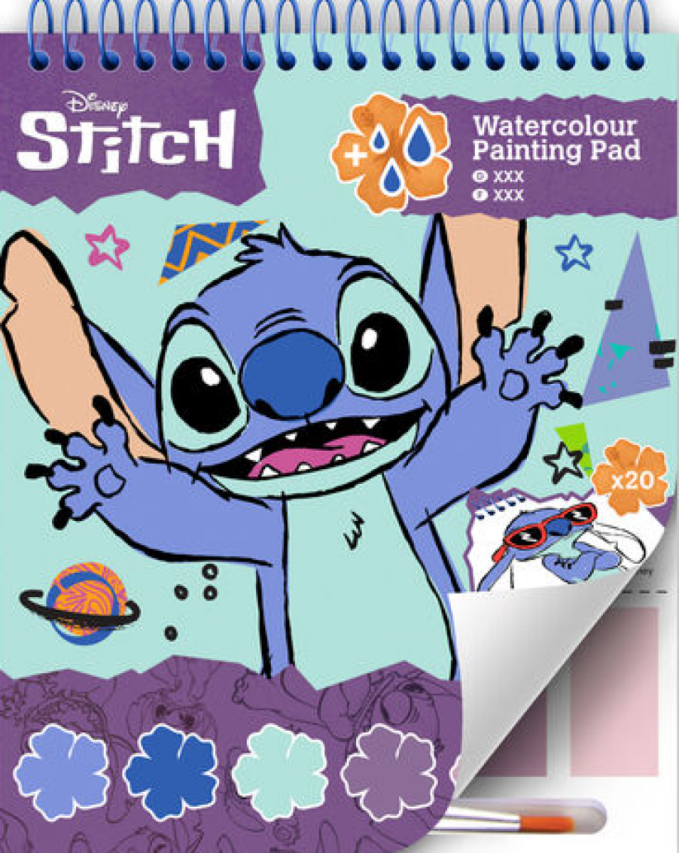 Stitch Akvarelová omalovánka