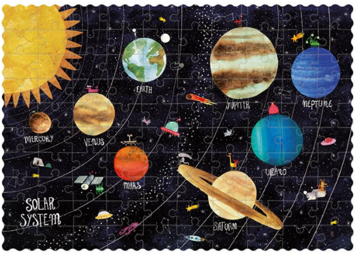 Kapesní puzzle Objev planety – 100 pcs