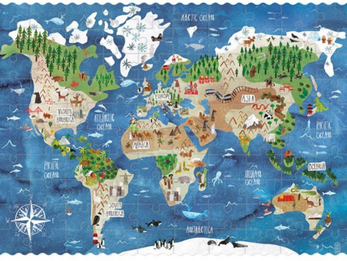 Kapesní puzzle Kolem světa – 100 pcs