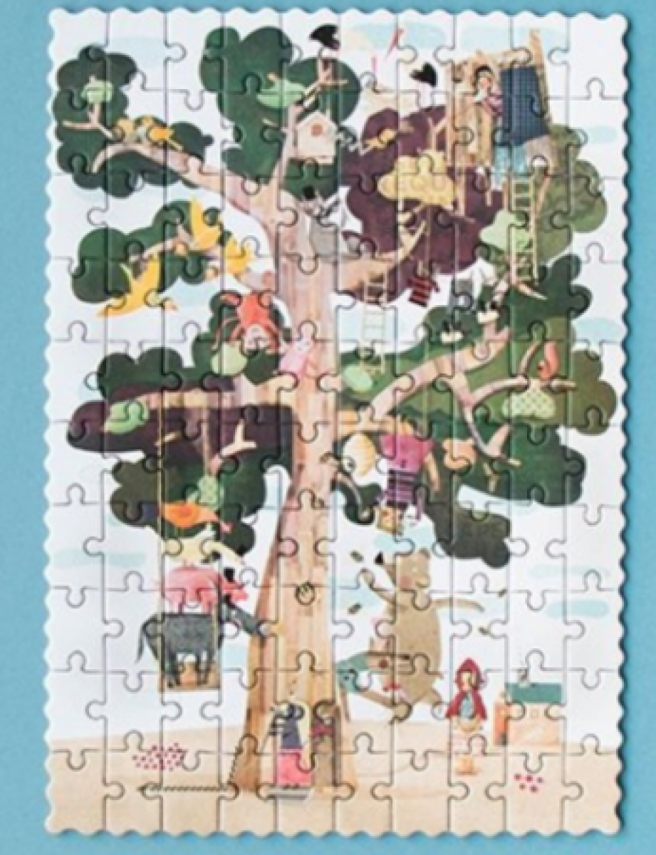 Kapesní oboustranné puzzle Strom – 100 pcs