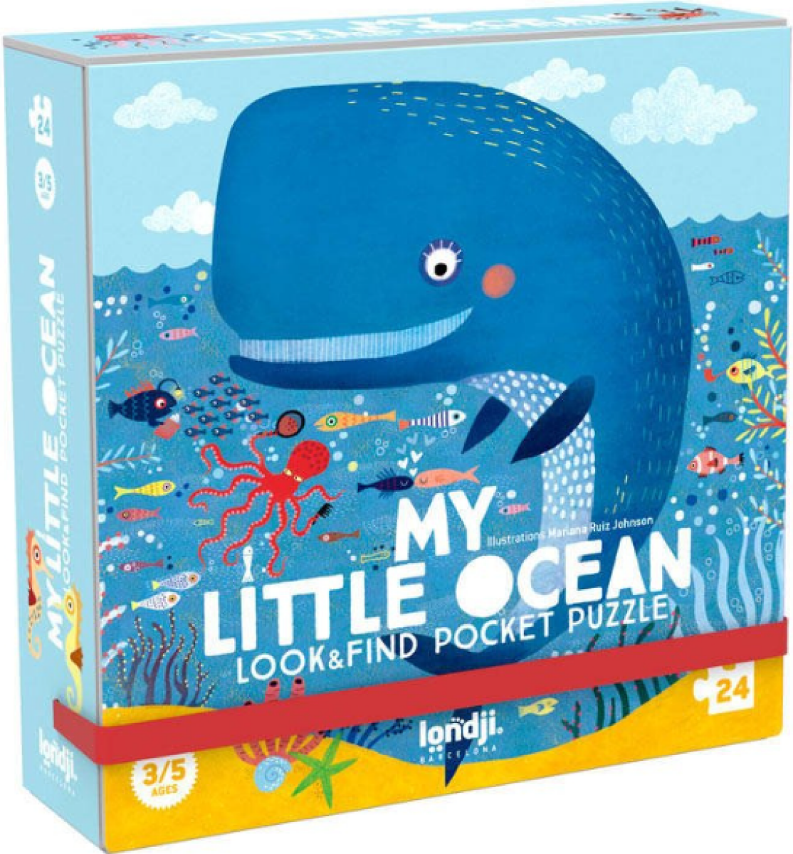 Kapesní puzzle Modrá kamarádka - 24 pcs