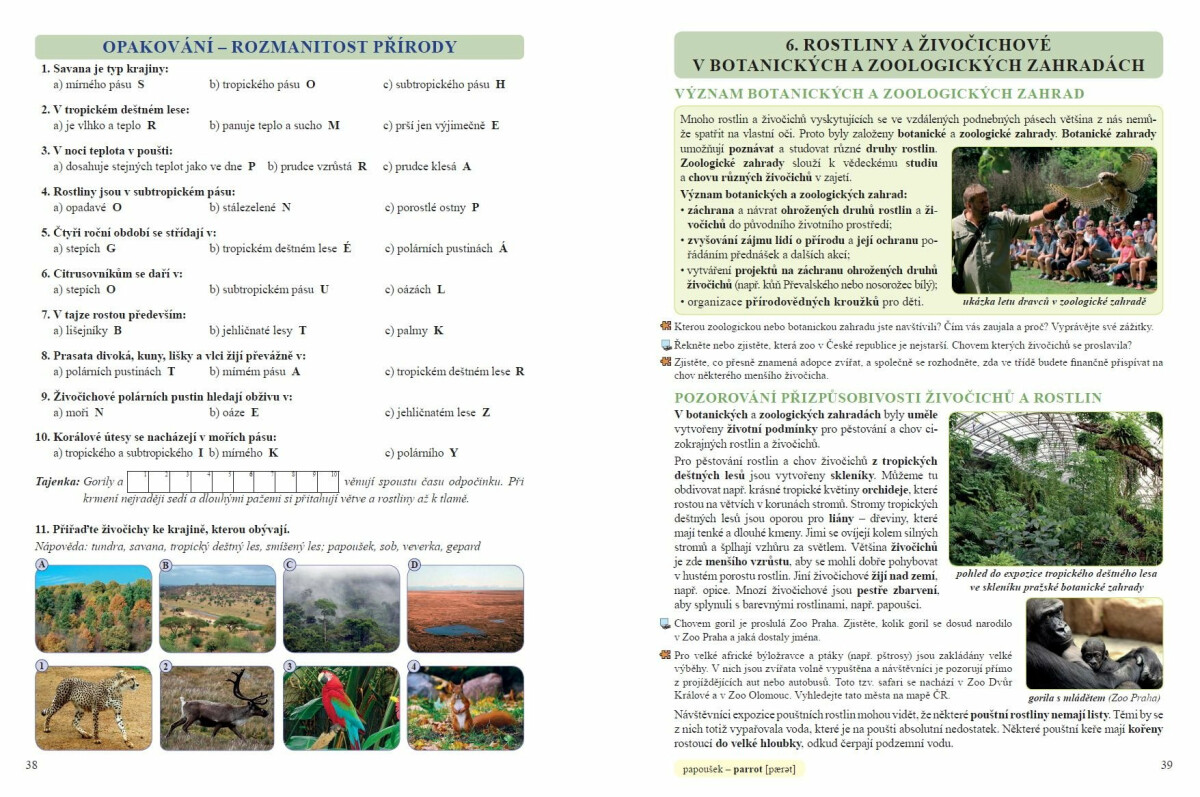 Přírodověda 5 – učebnice pro 5. ročník ZŠ, Čtení s porozuměním – Thea Vieweghová