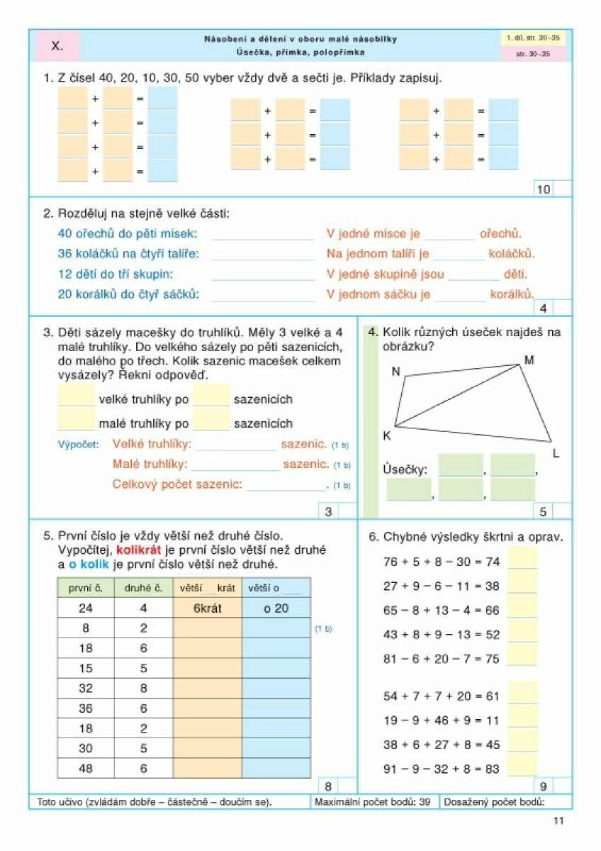 Pracovní sešit k učebnici matematika 3, I. díl (obrázek 3)