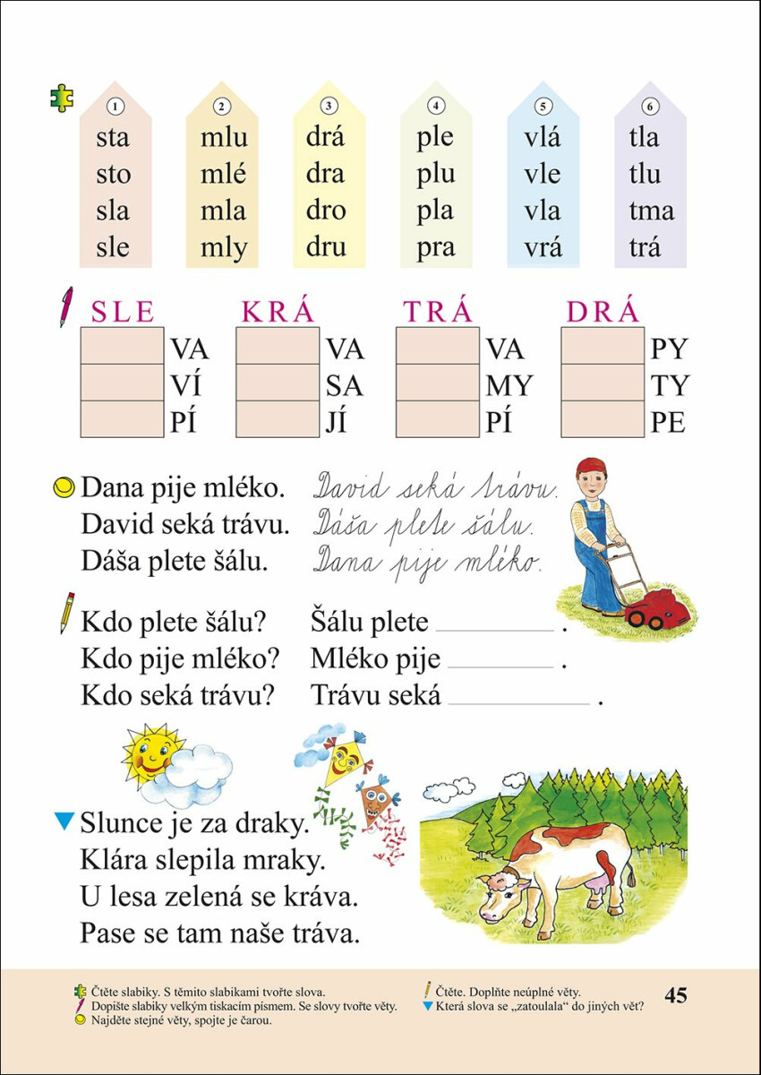 Slabikář (DUHOVÁ ŘADA) vazba mechová (1-97) (obrázek 4)