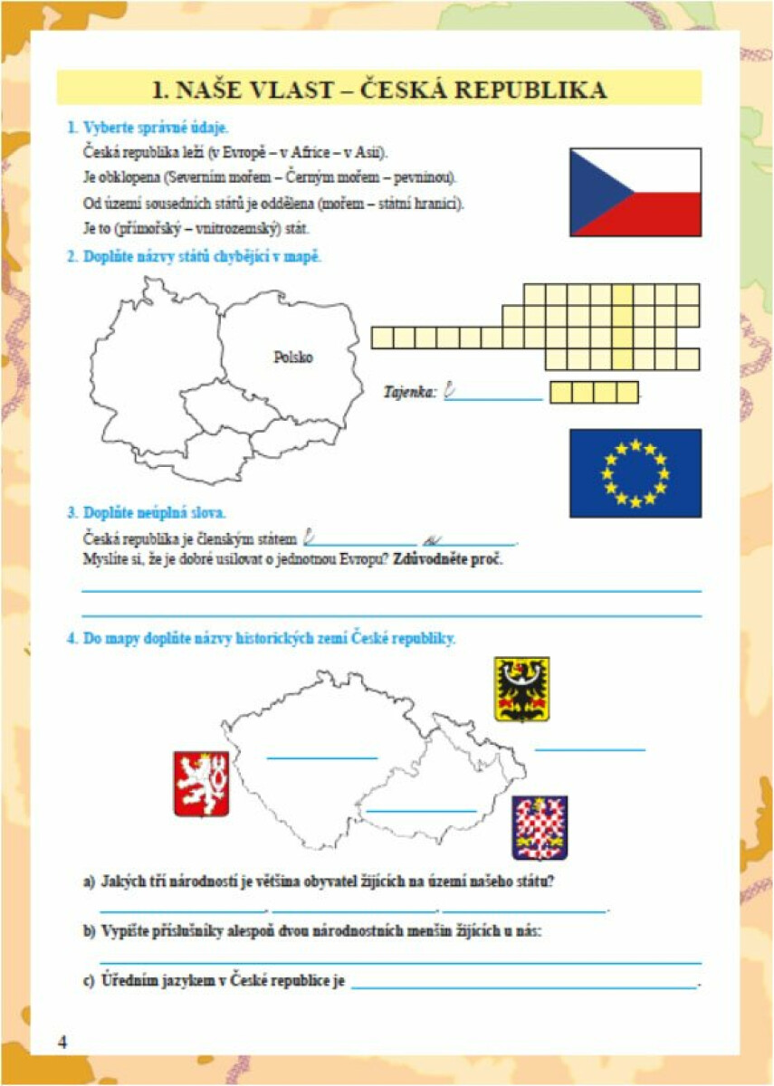 Vlastivěda 4 - Poznáváme naši vlast (barevný pracovní sešit) (4-43) - Věra Štiková (obrázek 5)