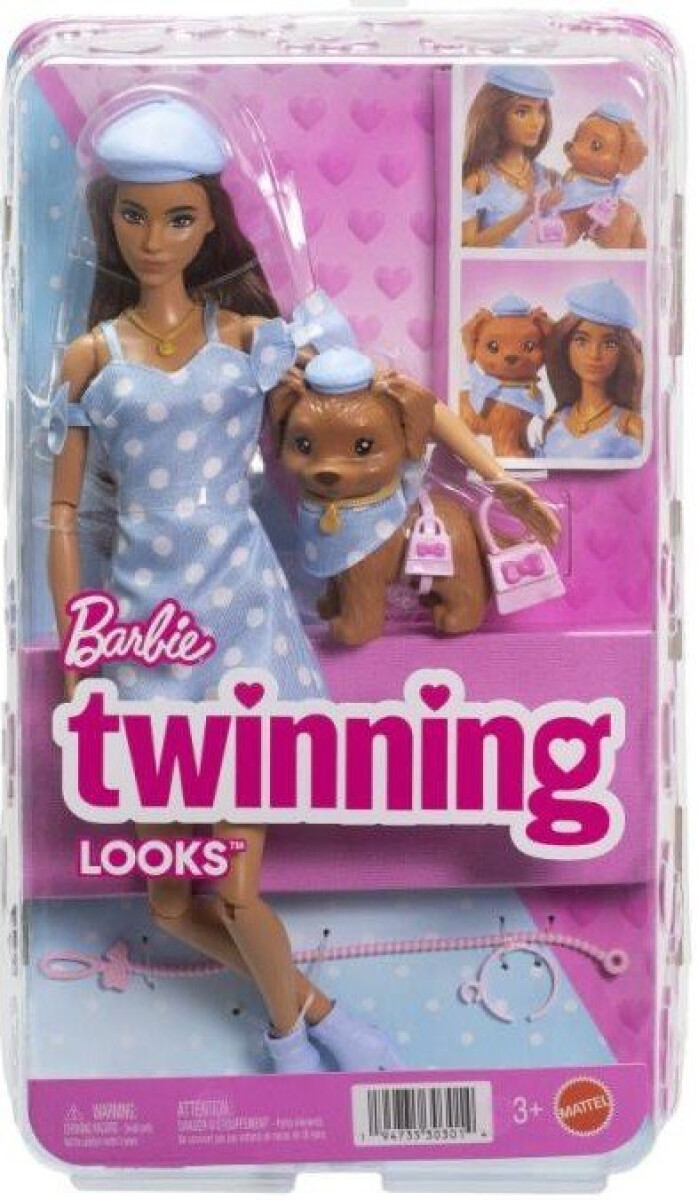 Barbie panenka styl pro dva - Puntíky