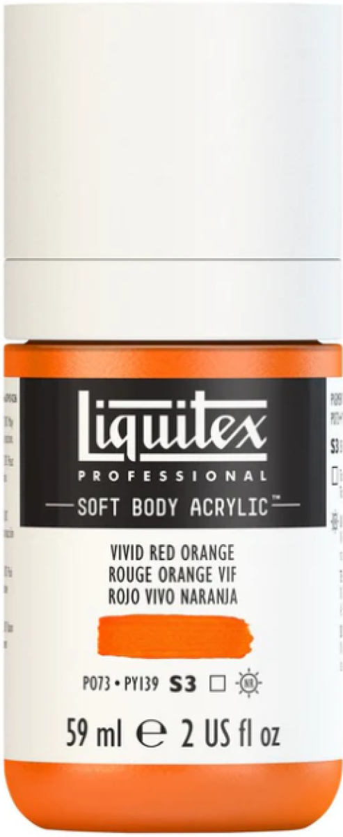 Akrylová barva Liquitex SB 59ml – 620 Vivid Red Orange
