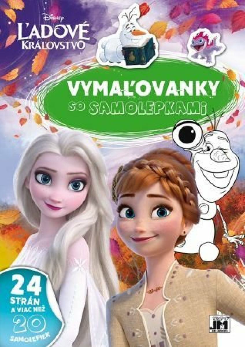 Levně Vymaľovanky so samolepkami Ľadové kráľovstvo