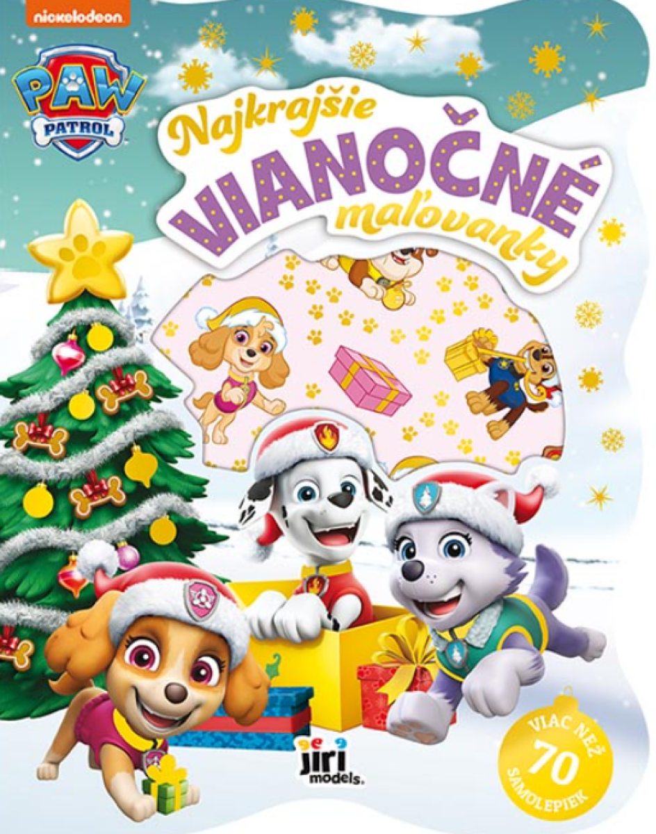 Najkrajšie vianočné maľovanky so samolepkami Labková patrola