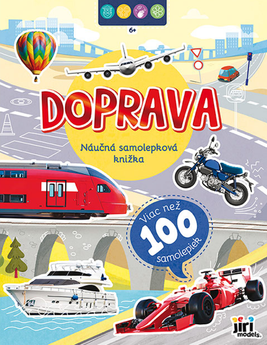 Náučná samolepková knižka 6+ Doprava