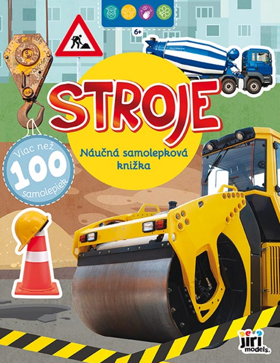 Náučná samolepková knižka 6+ Stroje