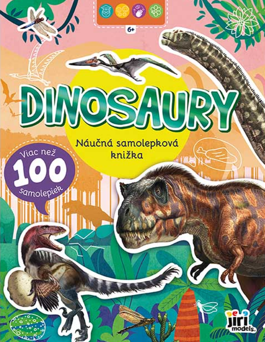 Náučná samolepková knižka 6+ Dinosaury