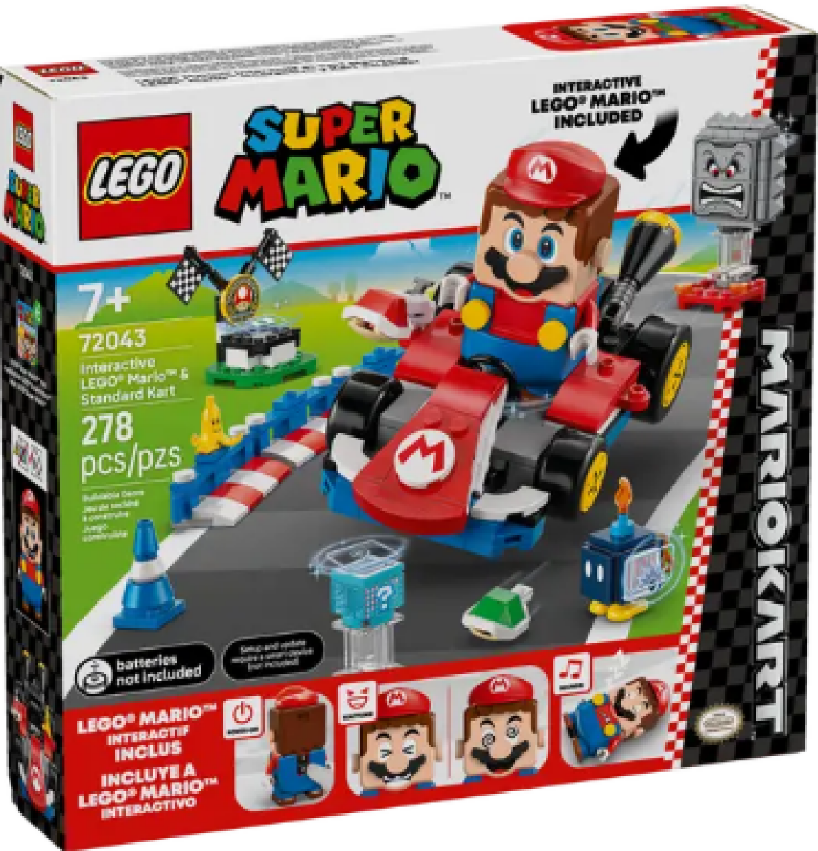 Mario Kart™ – Interaktivní LEGO® Mario™ a Standard Kart - LEGO SUPER MARIO (72043)