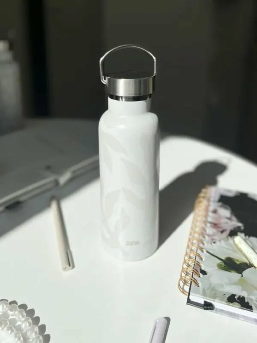 Láhev na vodu - Béžové listy 500ml - Obrázek 4