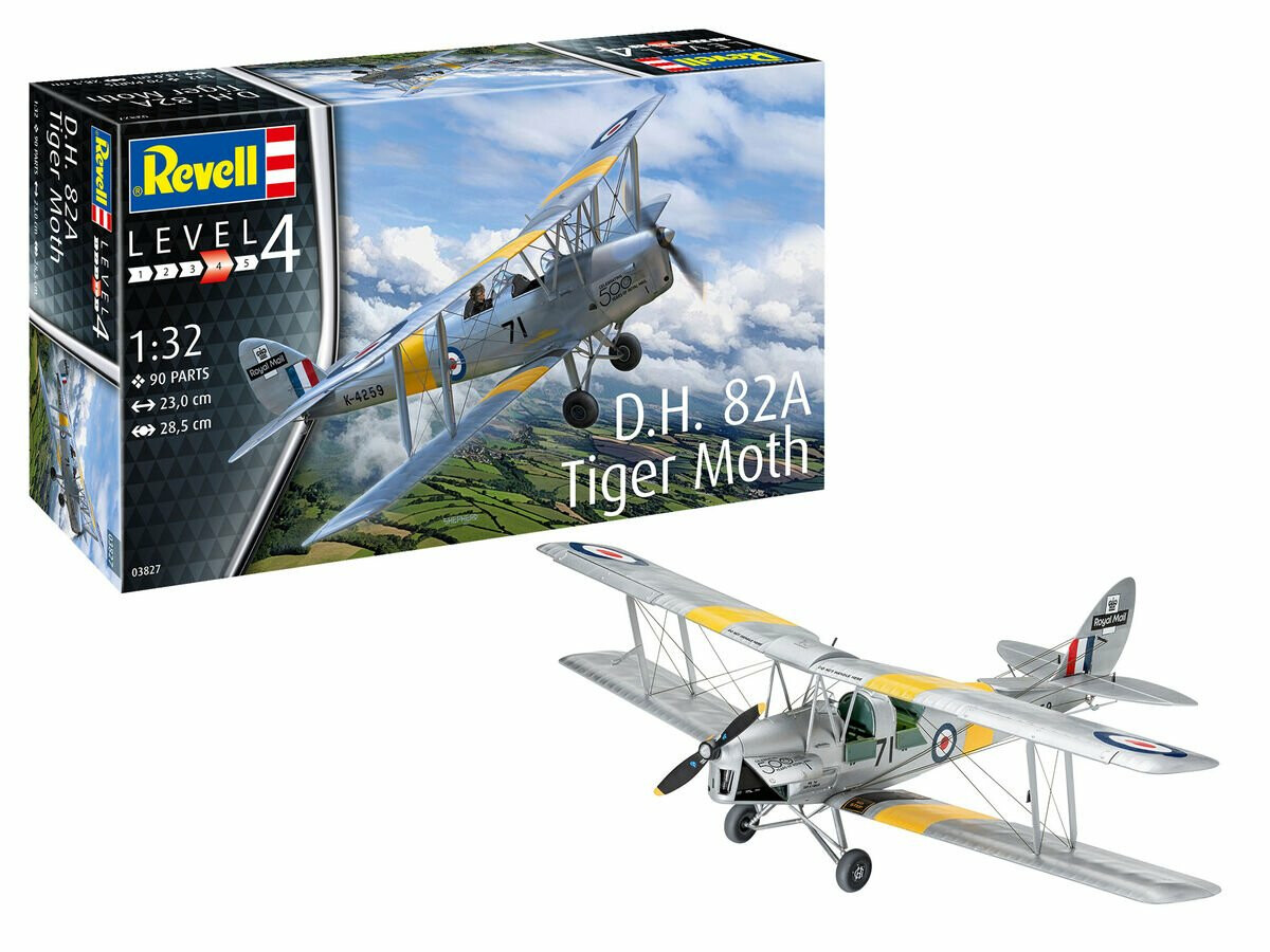 Model stavebnice - REVELL LETADLO Tiger Moth - Obrázek 2