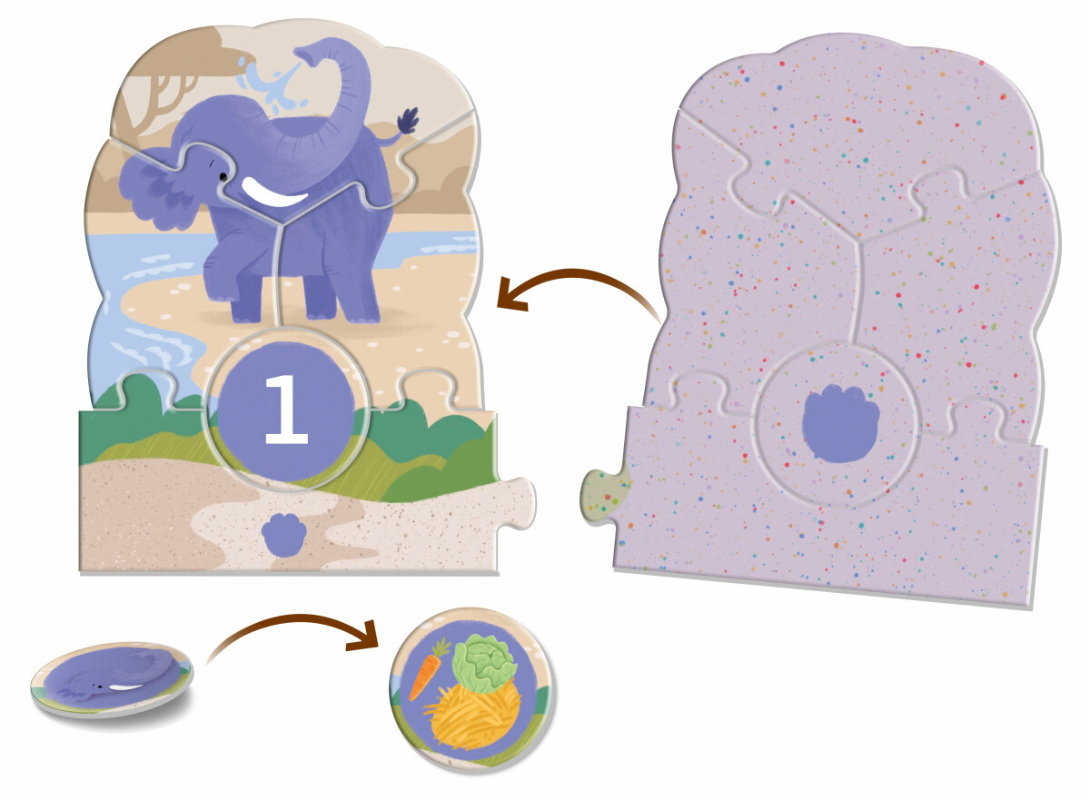 KukiKuk Véééliké puzzle loto Výlet do ZOO