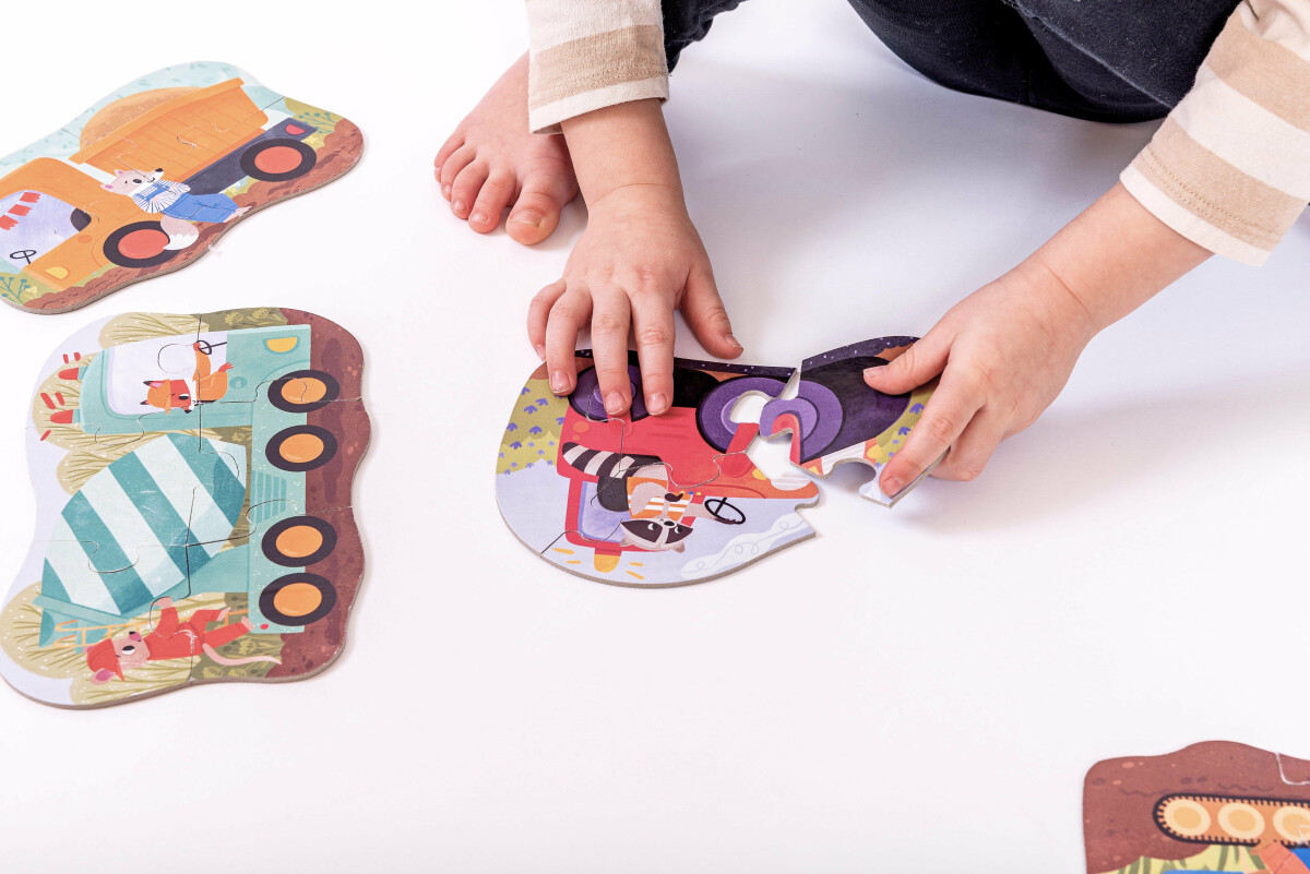 KukiKuk Véééliké puzzle Stavební stroje (obrázek 4)