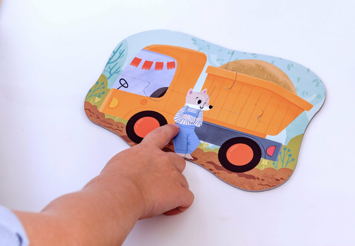KukiKuk Véééliké puzzle Stavební stroje (obrázek 5)