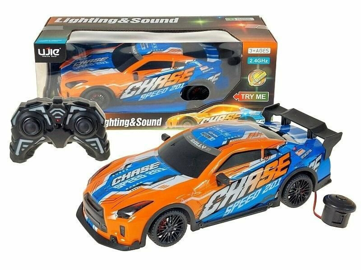 RC sportovní auto 1:16 se světlem a zvukem – mix vzorů