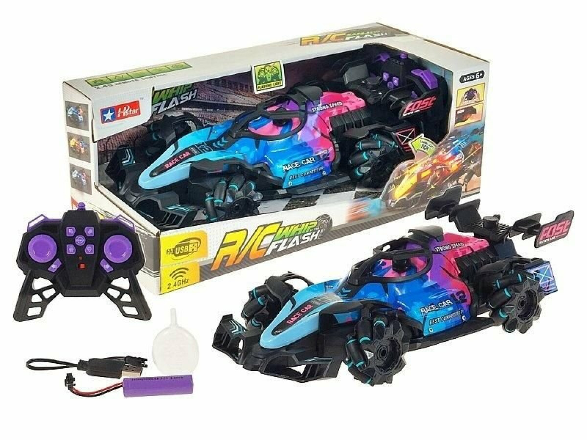 RC neonové závodní auto na dálkové ovládání