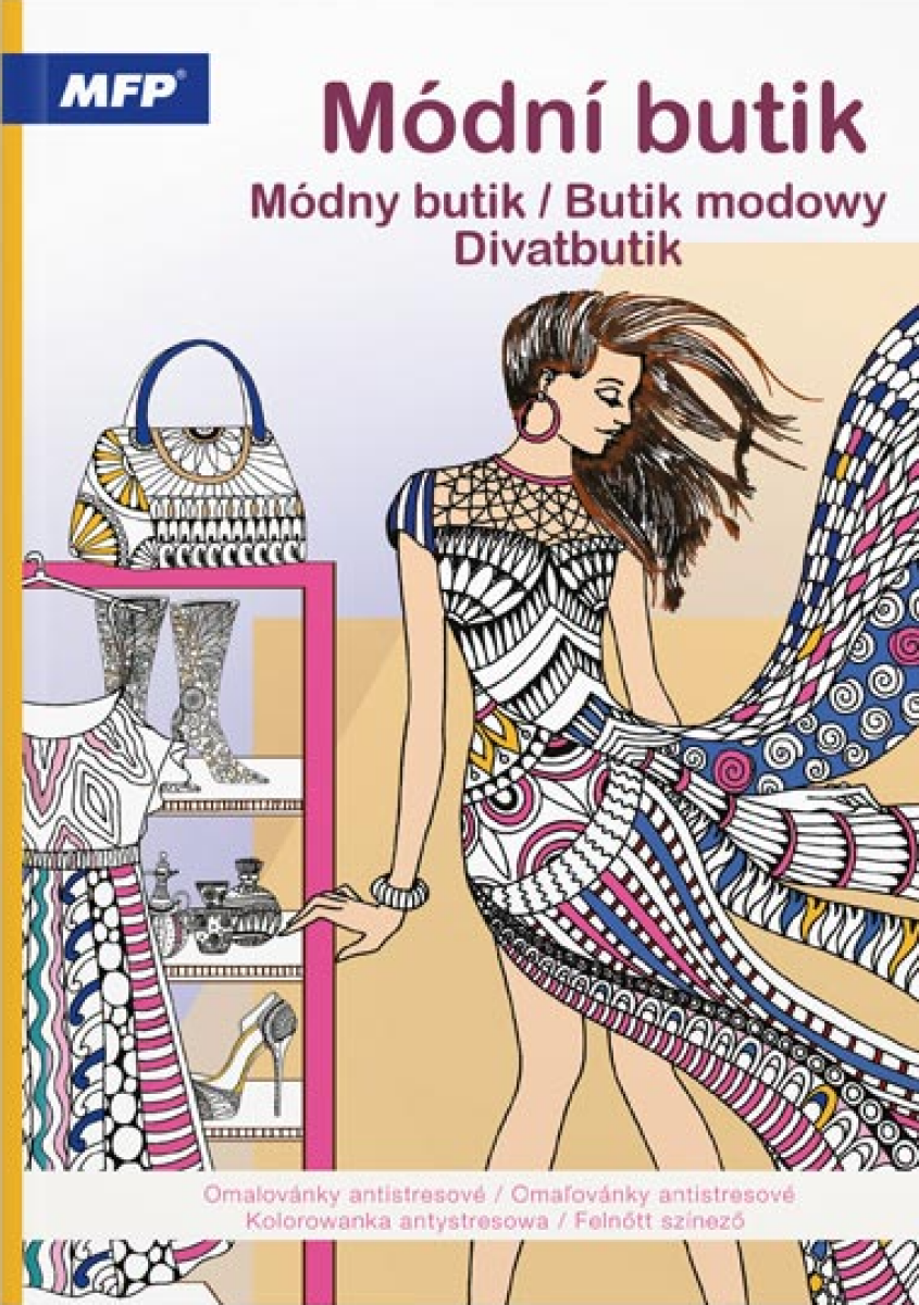 Omalovánky antistresové Módní butik
