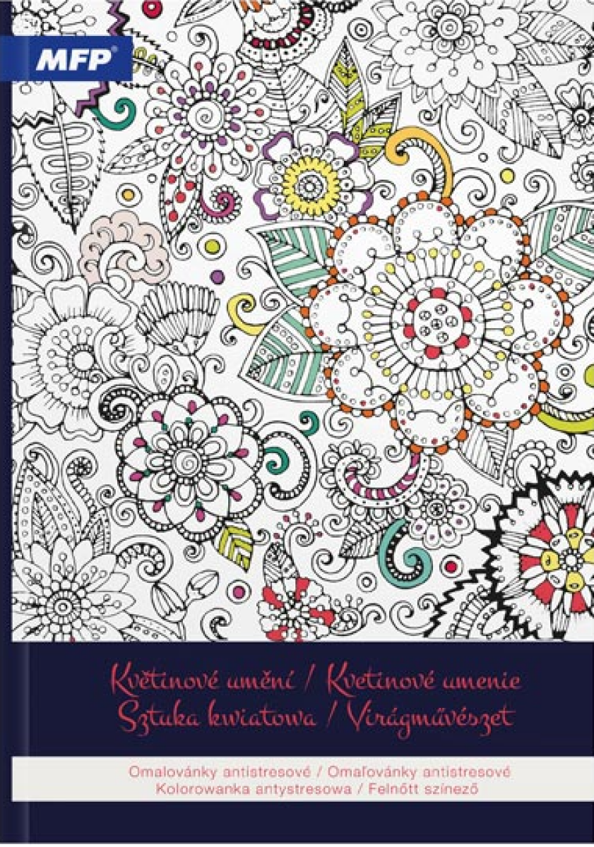 Omalovánky antistresové Květinové umění