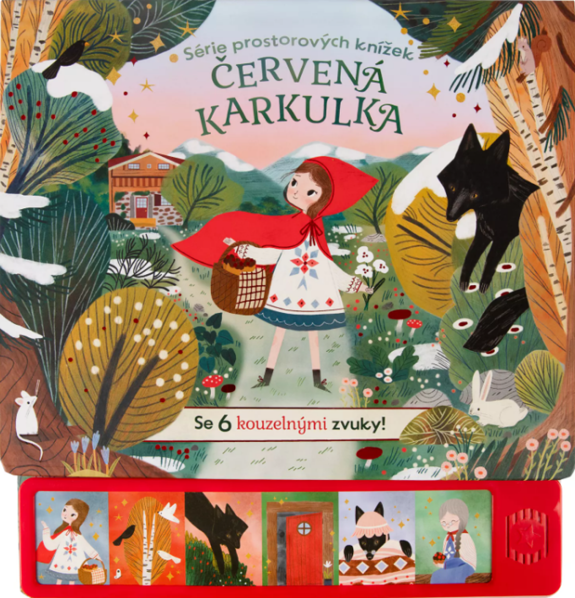 Kniha Červená Karkulka - Zvuková 3D kniha