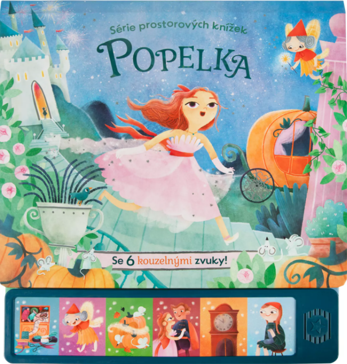 Kniha Popelka - Zvuková 3D kniha