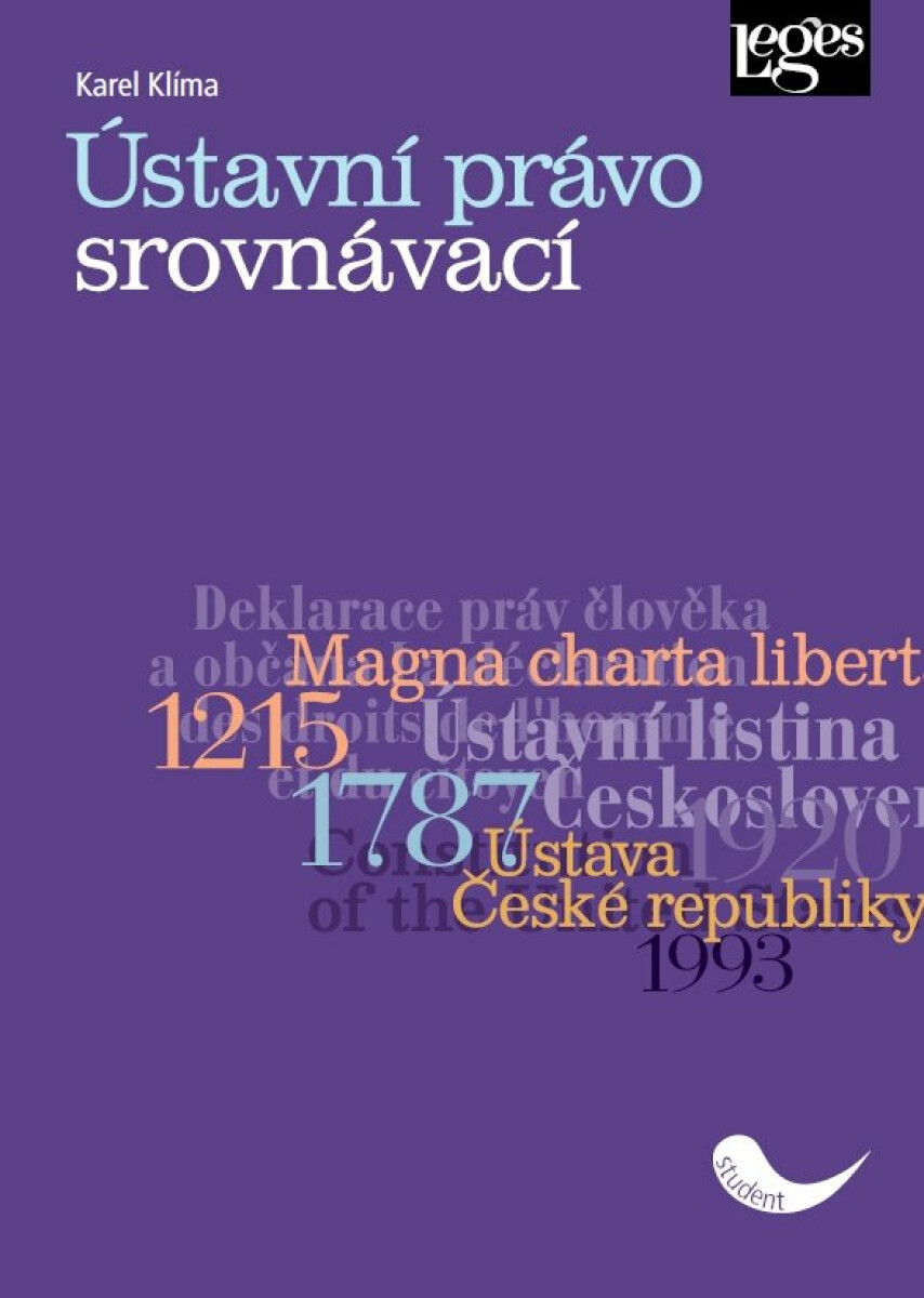 Kniha Ústavní právo srovnávací, 1. vydání