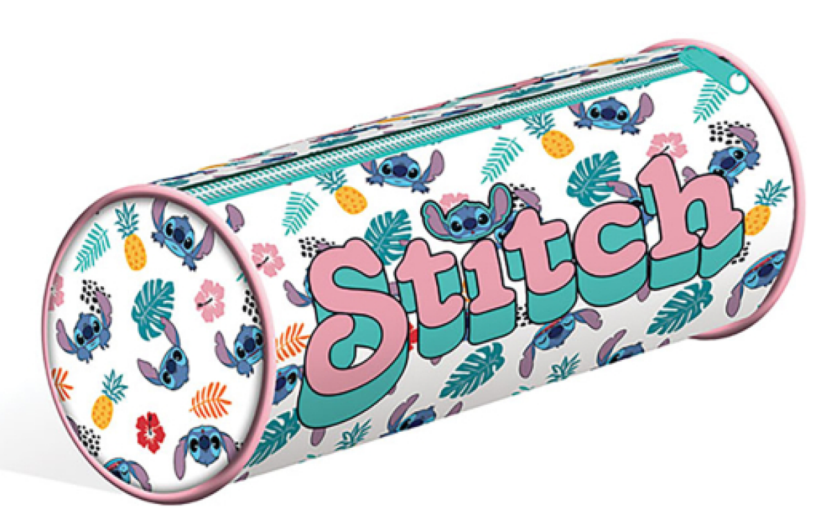Lilo a Stitch penál kulatý bílý DPL6