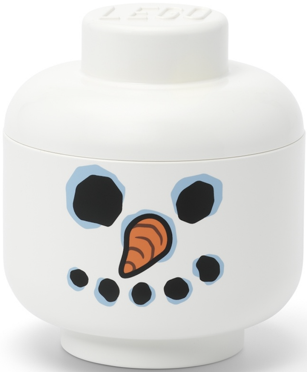 LEGO úložná hlava (velikost S) - sněhulák - -