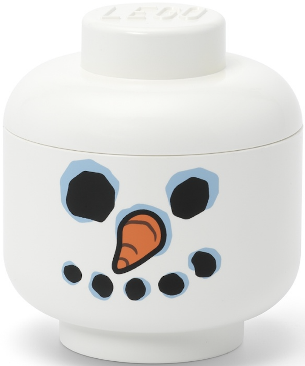 LEGO úložná hlava (mini) - sněhulák - -