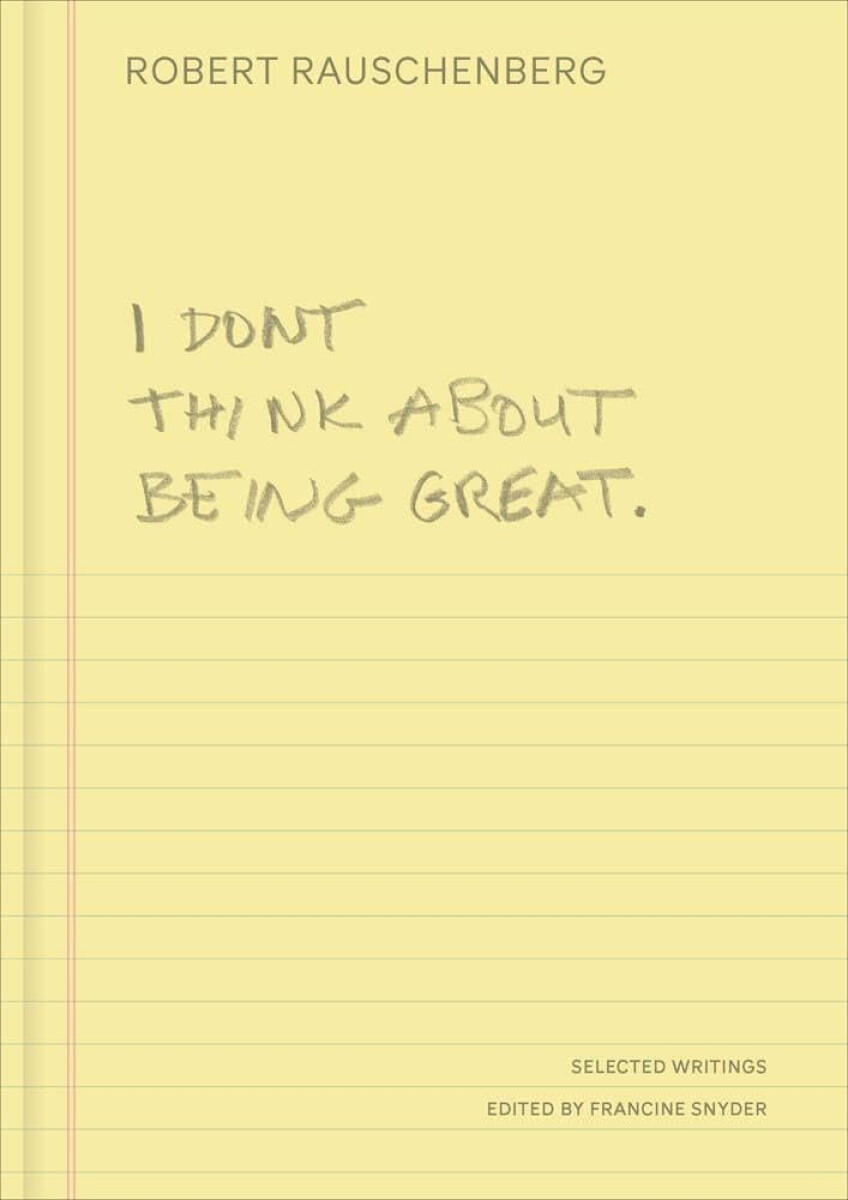 Kniha I Don't Think About Being Great