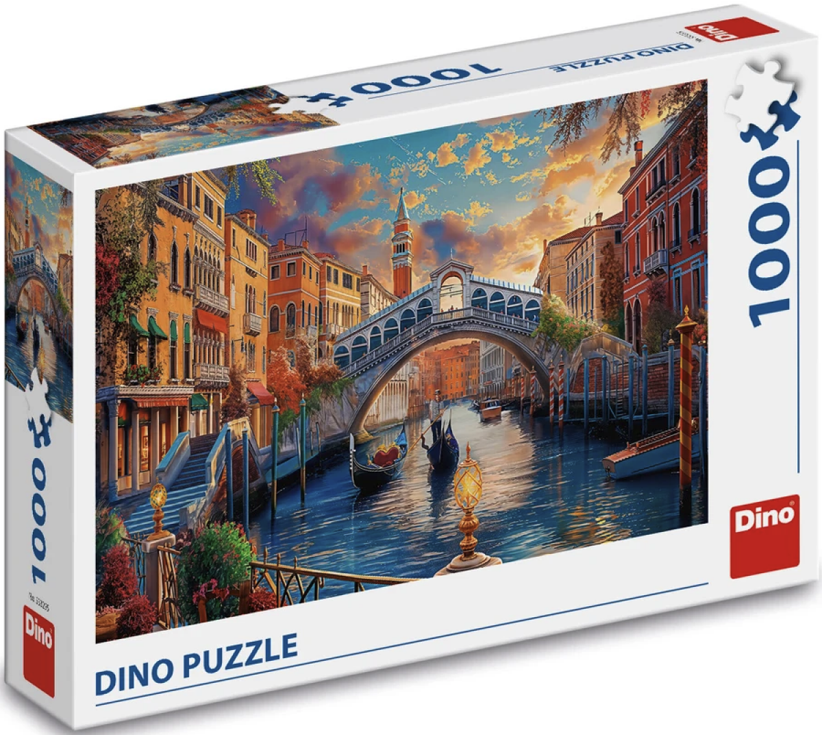Puzzle Malované Benátky 1000 dílků (poškozená)