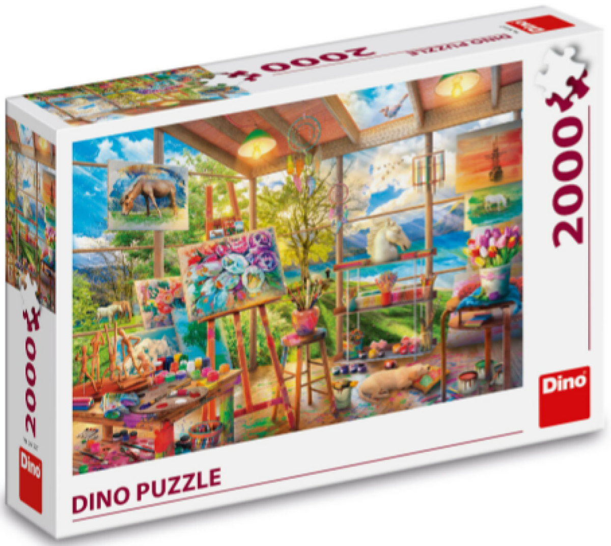 Puzzle Malířský ateliér 2000 dílků - Neznámý
