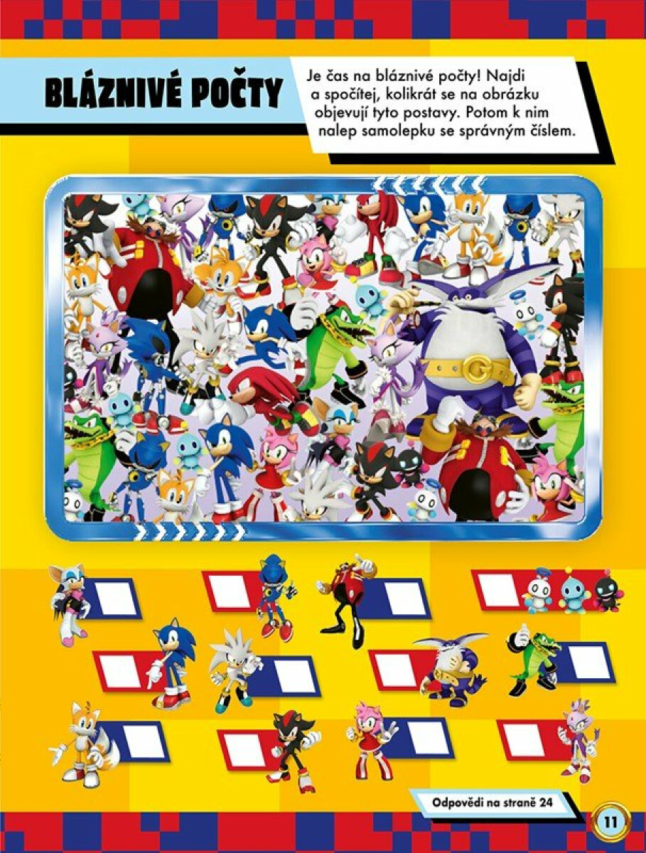 Ježek Sonic - Aktivity se samolepkami (obrázek 3)