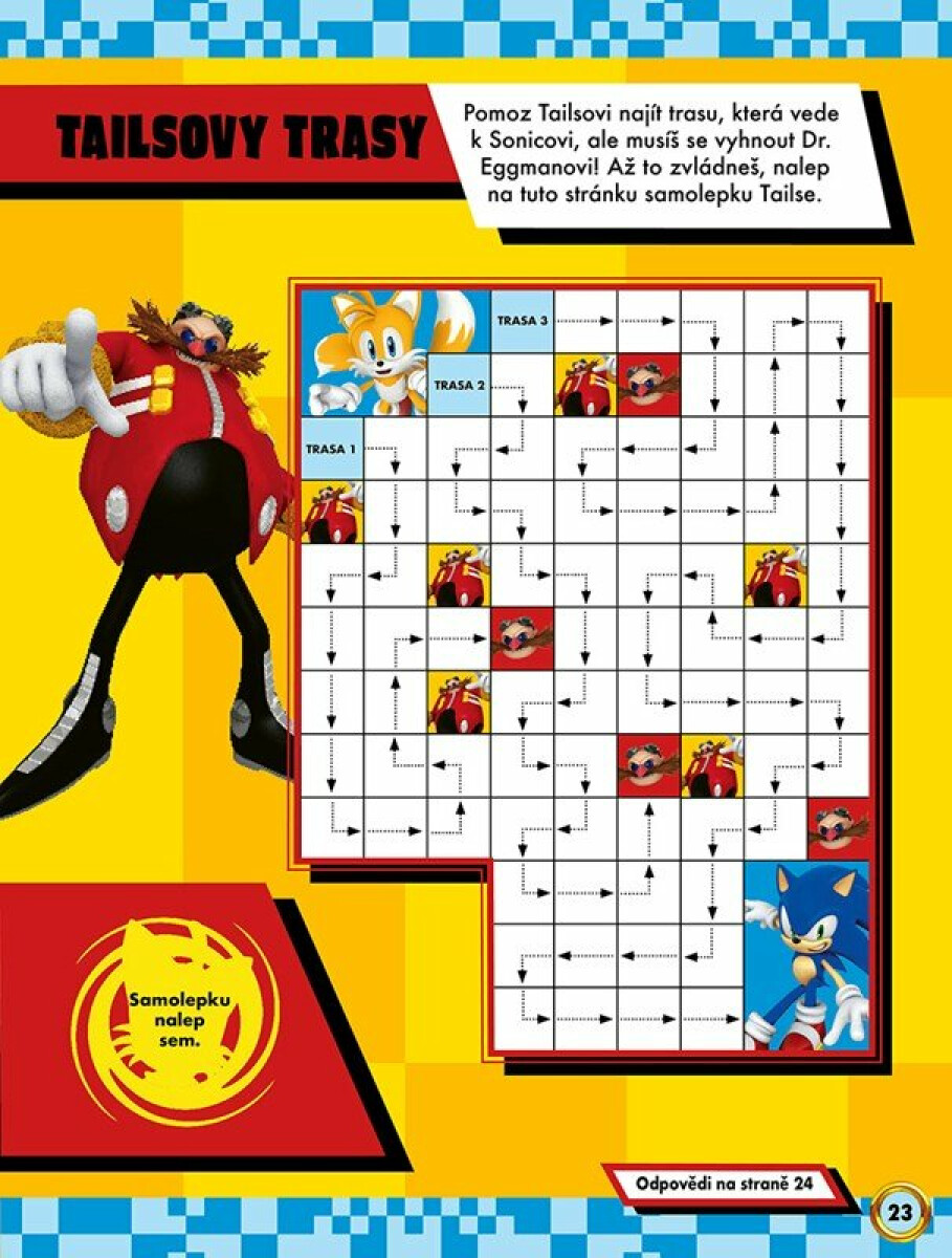 Ježek Sonic - Aktivity se samolepkami (obrázek 5)