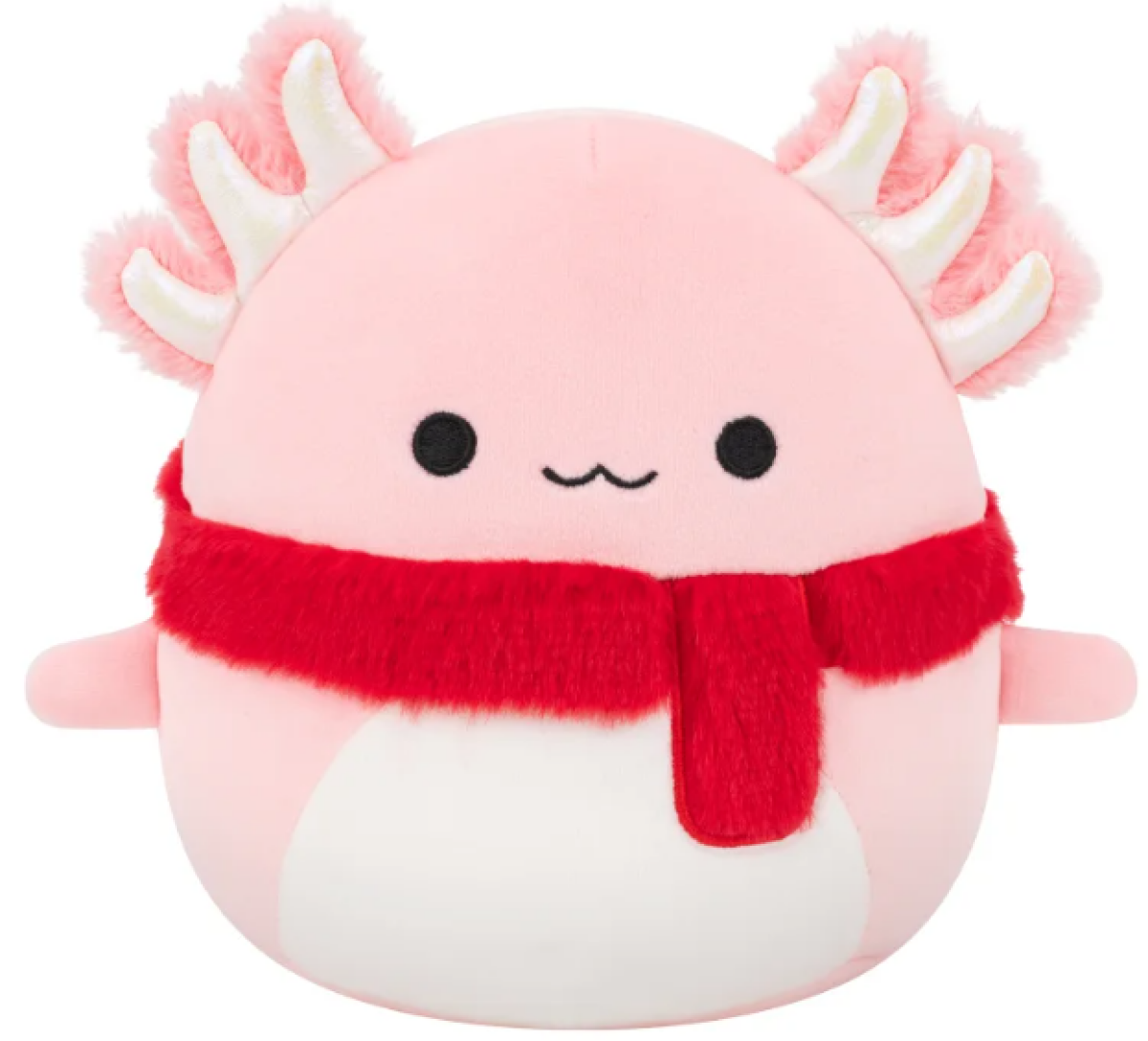 Squishmallows Růžový axolotl s šálou - Archie, 30 cm