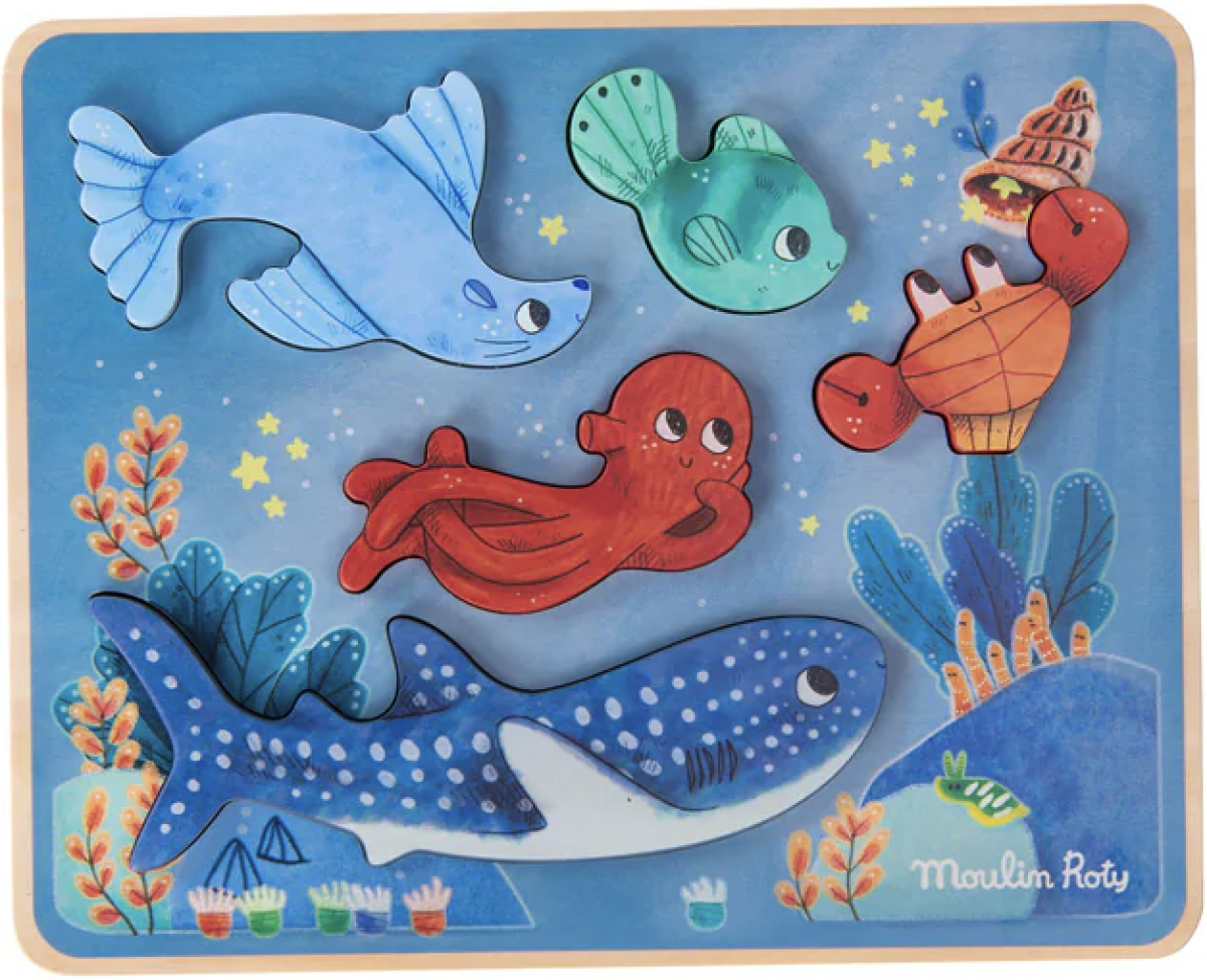 Vkládací senzorické puzzle Les Aventures de Paulie - Neznámý